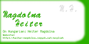 magdolna heiter business card